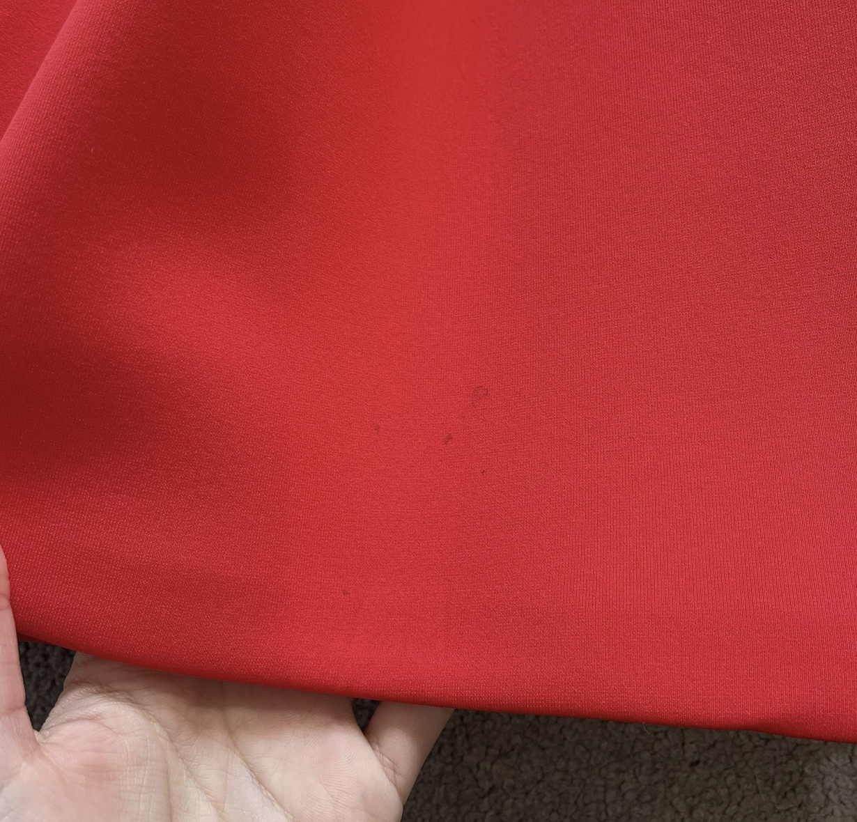 MSGM Red Scuba Mini Dress UK8