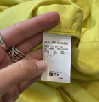 See By Chloe Silk Yellow Mini Dress UK10