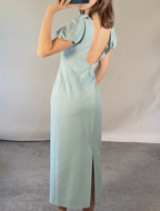 Emilia Wickstead Turquoise Crepe Dress UK8