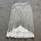 Didier Parakian Two Piece Halter Top & Skirt Frill Hem UK14
