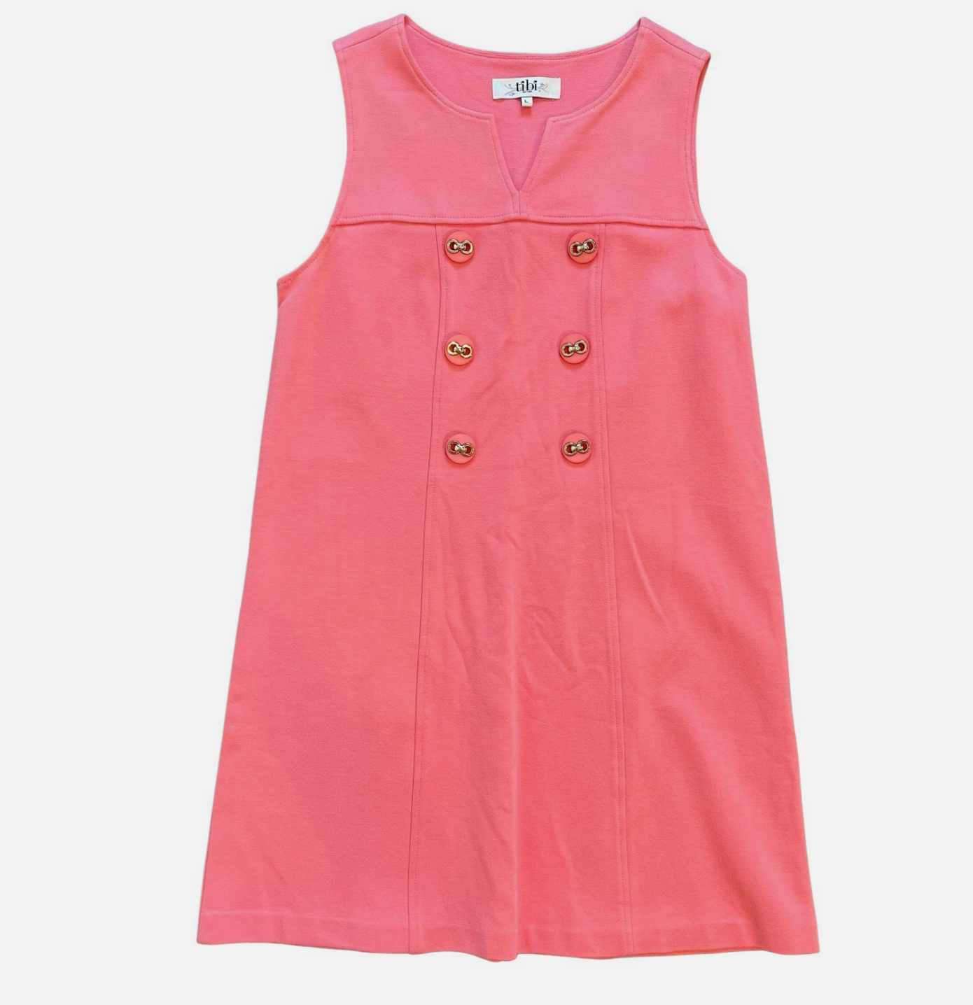 Tibi Vintage Pink A-Line Retro 60s Style Mini Dress UKL