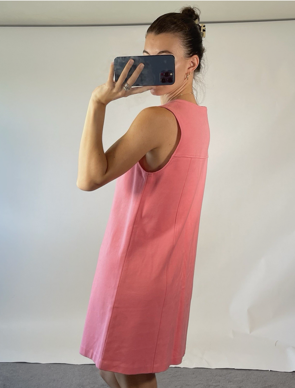 Tibi Vintage Pink A-Line Retro 60s Style Mini Dress UKL