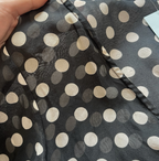 Alexandra Miro Silk Sheer Polka Dot Batwing Mini Kaftan UKM