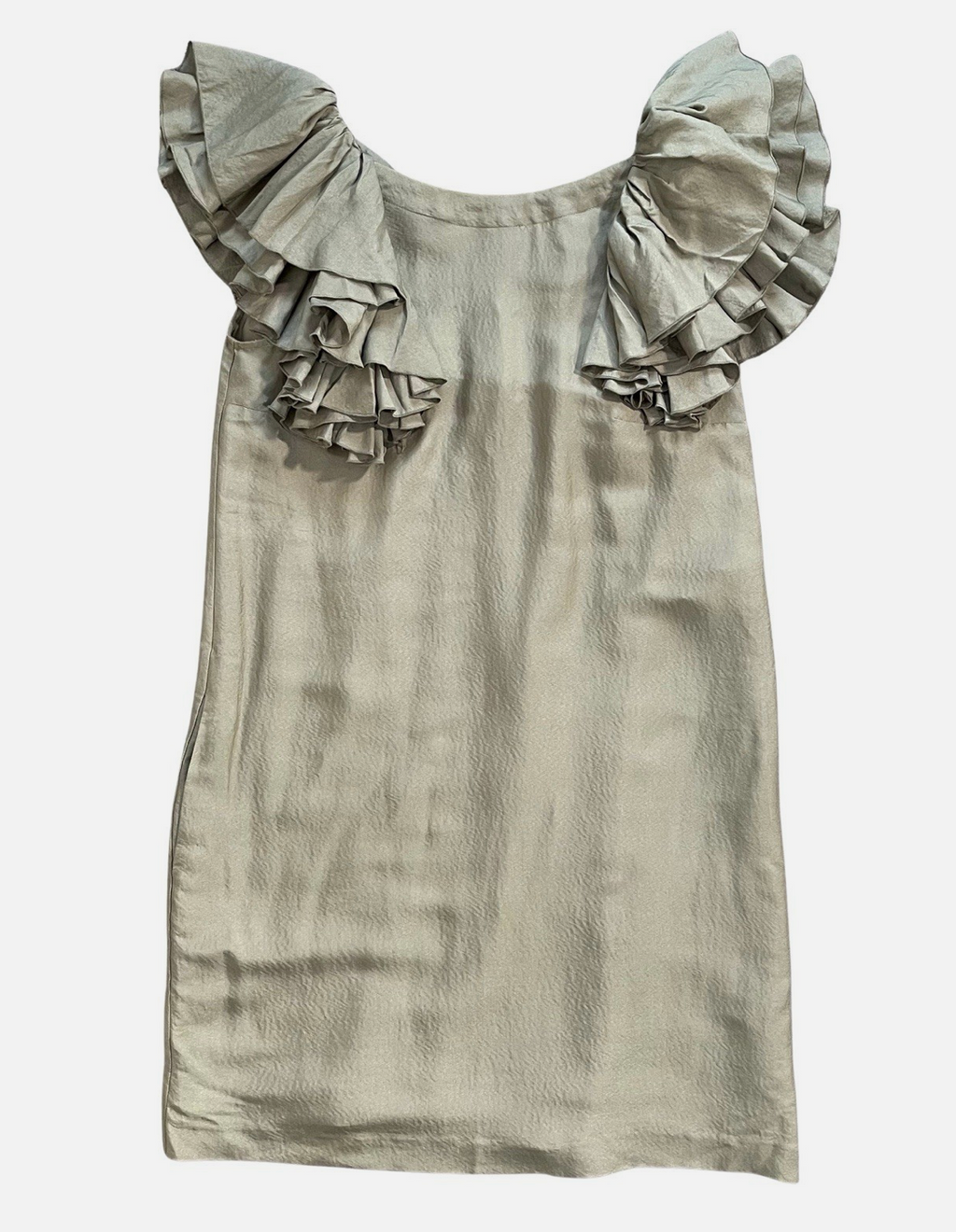 See By Chloe Olive Silk Blend Mini Dress UKM
