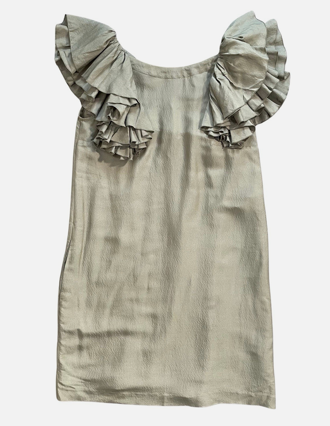 See By Chloe Olive Silk Blend Mini Dress UKM