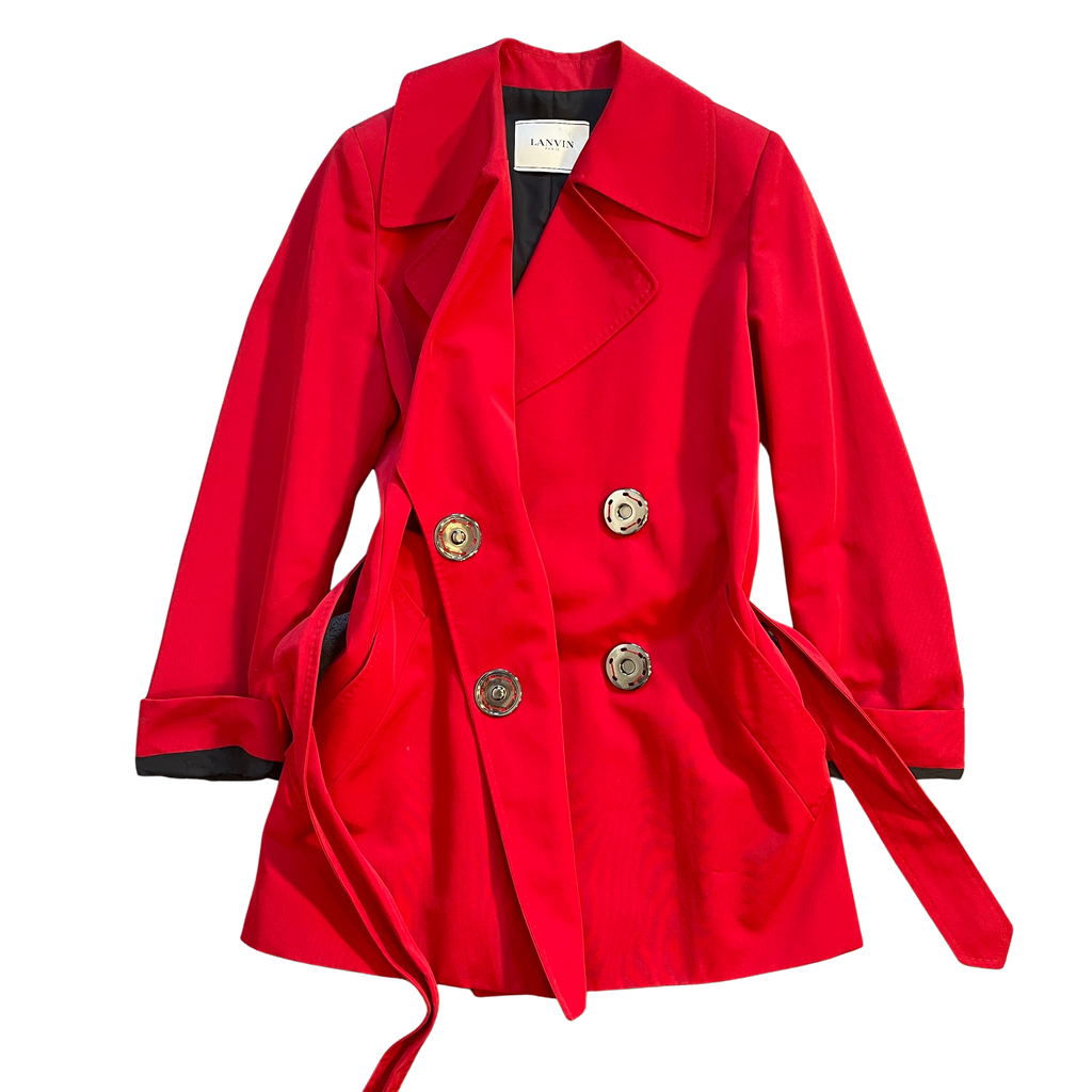 Lanvin UK10 Fr 38 Red Coat