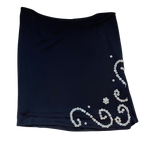 Ozbek Vintage Black Button-Embellished Mini Skirt